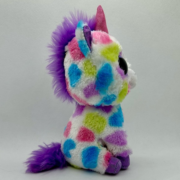 Ty Beanie Boos Collection RETIRED Wishful the Unicorn Plush - Picture 3 of 6
